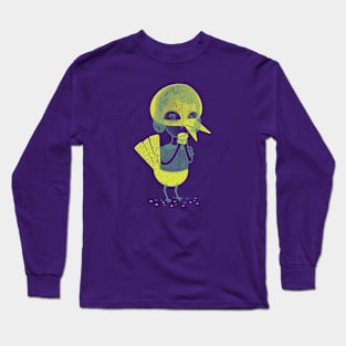 Bird girl offering bread Long Sleeve T-Shirt